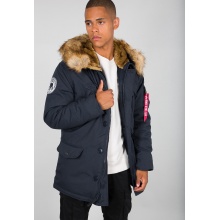 Alpha Industries Kurtka zimowa Polar ciemnoniebieska męska